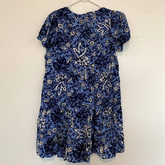 Sail to Sable Blue Floral Mini Dress (M) - Picture 8 of 10